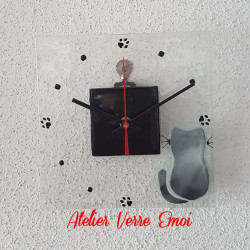 Petite Horloge "Chat"